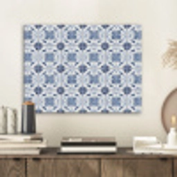 Patroon - Tegel - Blauw PET vilt klein 837 -sfeer1