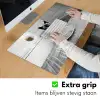 Kat - Siamees - Zwart Wit - Schattig - Dieren Muismat XXL klein -sfeer3