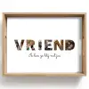 Vriend - Lettercollage Dienblad Rechthoek middel -z3d_shopping