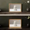 Gestapelde - Stenen - Grijs Light Box met kabel (Tafellamp) klein -sfeer3