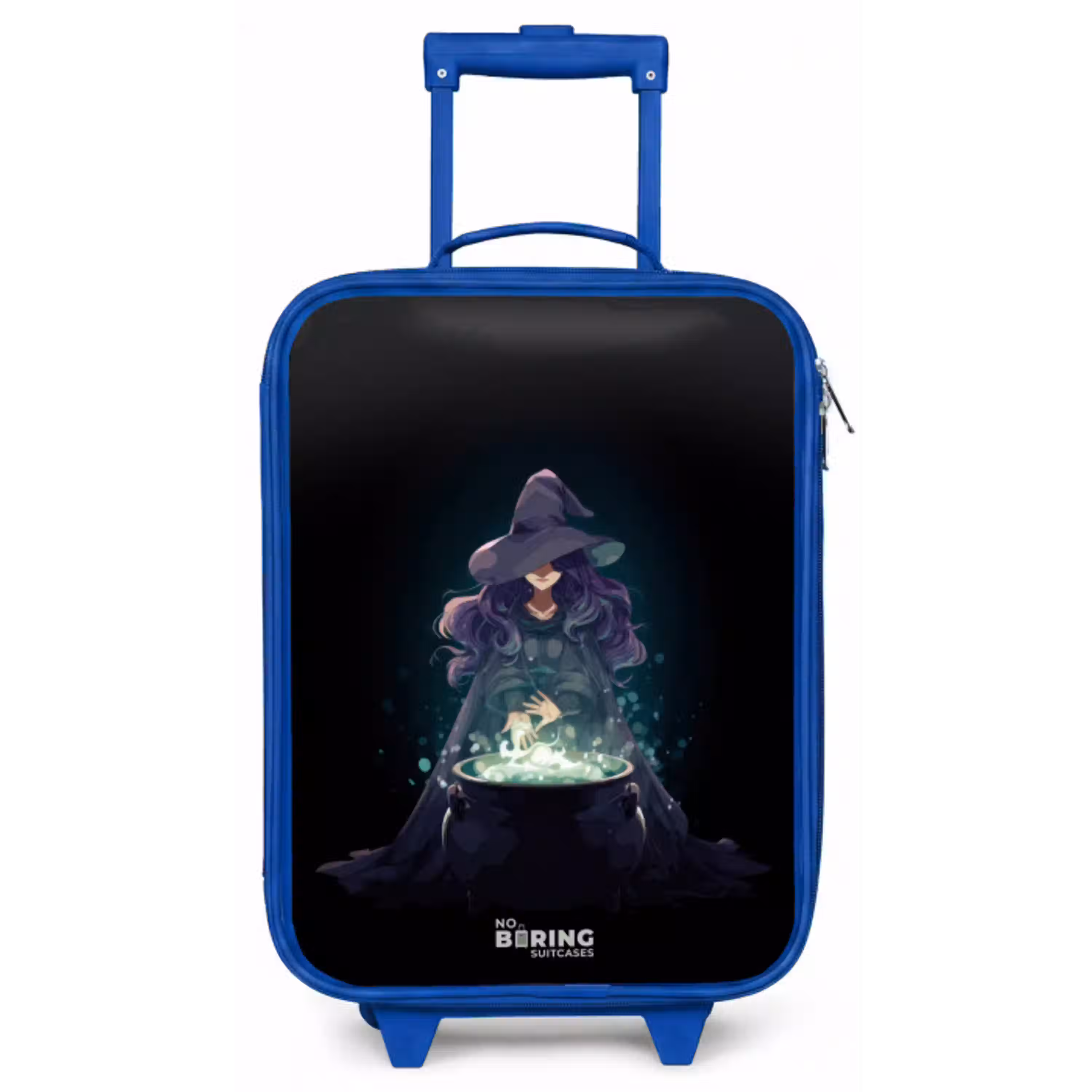 Heks - Ketel - Tover Kinderkoffer - Blauw klein -zz3dotto