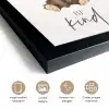 Spreuken - Be kind - Kinderen - Teddybeer - Waterverf fotolijst zwart zonder passe partout klein -sfeer2