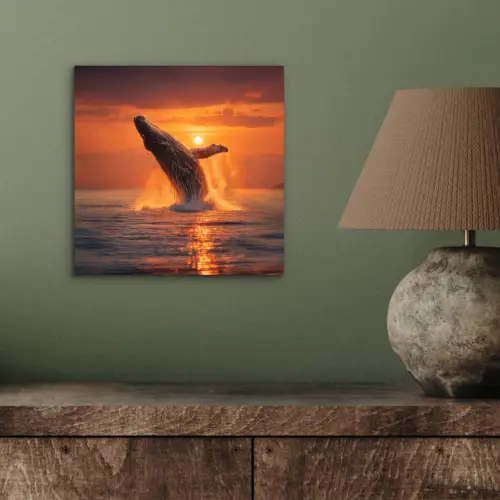 Walvis - Zon - Zee aluminium wit klein -sfeer2