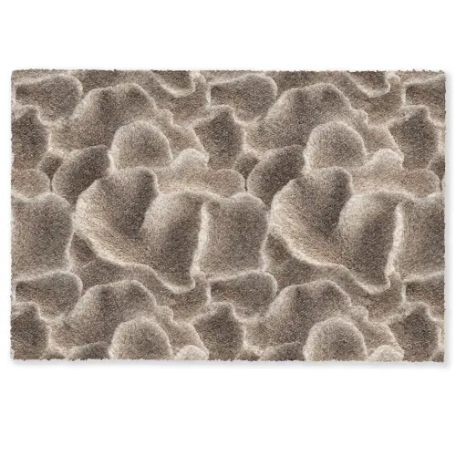 Waaiervorm - Beige - Vezel textuur Deurmat klein 898 -zkaufland3d