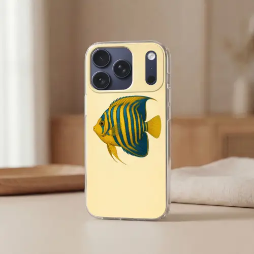 Felgeel - Vis - Strepen - Vinnen Telefoonhoesje iPhone 17 Pro klein -sfeer2