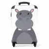 Nino nijlpaard Koffer - NBS - Handbagage middel -productfoto_recht