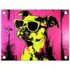 Hond - Zonnebril - Roze - Art tuinposter los doek klein -3d