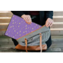 Manen - Sterren - Paars laptophoes neopreen klein 279 -tas