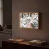 Hert - Sneeuw - Winter - Bos - Dieren Light Box met batterij (Wandlamp) middel -sfeer1