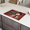 Klassiek - Kerstgroet - Sneeuwpop - Rood Inductie beschermer vinyl 3mm klein -sfeer8