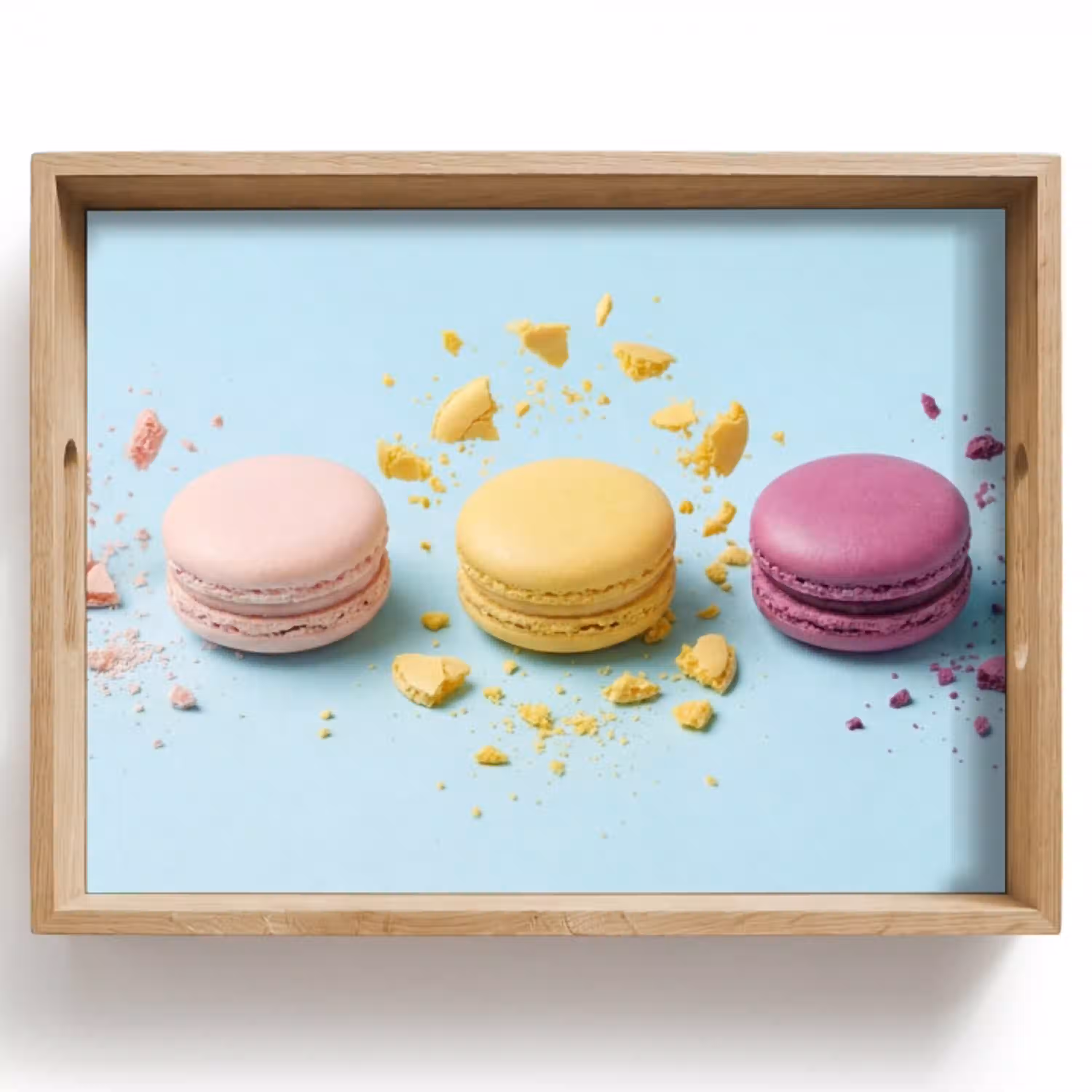 Macarons - Kleurrijk - Pastel Dienblad Rechthoek middel -z3d_shopping