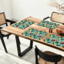 Teckels - Zwembad - Kleurrijk Placemat vinyl groot 368 -zzsfeer4_Kitchenyeah-website