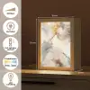 Marmer - Grijs - Goud Light Box met kabel (Tafellamp) klein -USP_NL