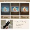 Knuffel - Monster - Maan - Wolken Light Box met batterij (Wandlamp kind) middel -USP_lichtkleurNL