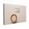 Koffie - Obessive Coffee Disorder - Beige Tuinposter op houten frame 2 cm dik klein -3d