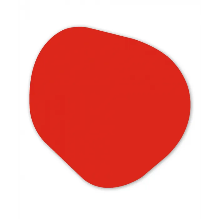 Rood - Kleur - Effen Wandcirkel Organisch Forex 3mm klein 629 -3d