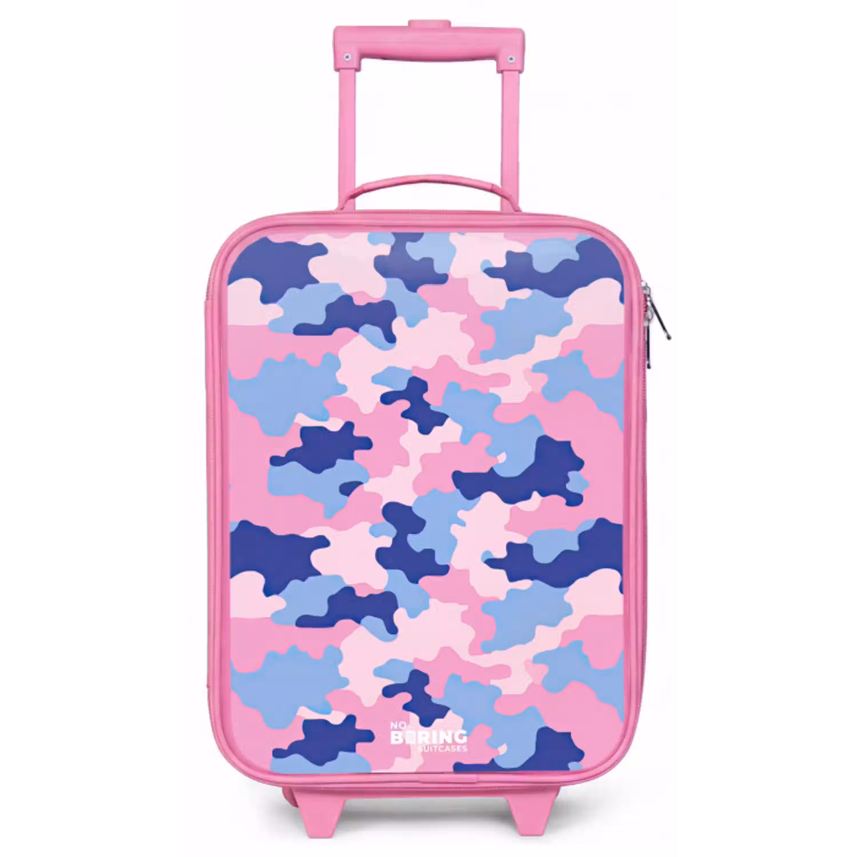 Camouflage - Roze - Blauw Kinderkoffer - Roze klein -zz3dotto
