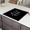 Huisje, tuintje, wijntje - Quotes - Tekst - Wijn - Thuis Inductie beschermer vinyl 3mm middel -sfeer8