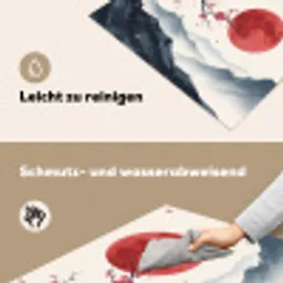 Kersenbloesem - Oosters - Rood Inductie beschemer met haakjes klein -ky-schoon-de