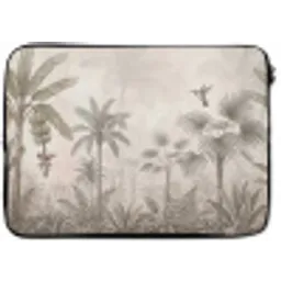 Jungle - Banenboom - Kolibrie - Beige laptophoes neopreen klein -zkaufland3dotto