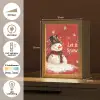 Sneeuwpret - Winter - Sneeuwpop Light Box met kabel (Tafellamp) klein -USP_NL