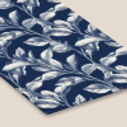 Botanisch - Patroon - Blauw fotolijst zwart zonder passe partout klein 224 -zsfeer6