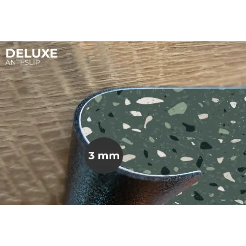 Terrazzo -  Patroon - Kleurrijk - Groen Placemat vinyl groot 368 -closeup