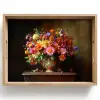 Kleuren - Boeket - Vaas - Hout Dienblad Rechthoek middel -z3d_shopping