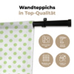Dots - Klassiek - Groen Wandkleed katoen klein 269 -tsfeer2_DE