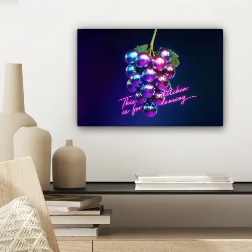 Quote - Neon - Disco - Druiven canvas 2cm klein -sfeer6