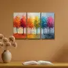 Bomen - Kleurrijk - Modern - Verflook Canvas - Meerluiken 3 luik klein -sfeer5
