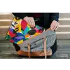 Vormen - Stippen - Kleurrijk laptophoes neopreen klein -tas