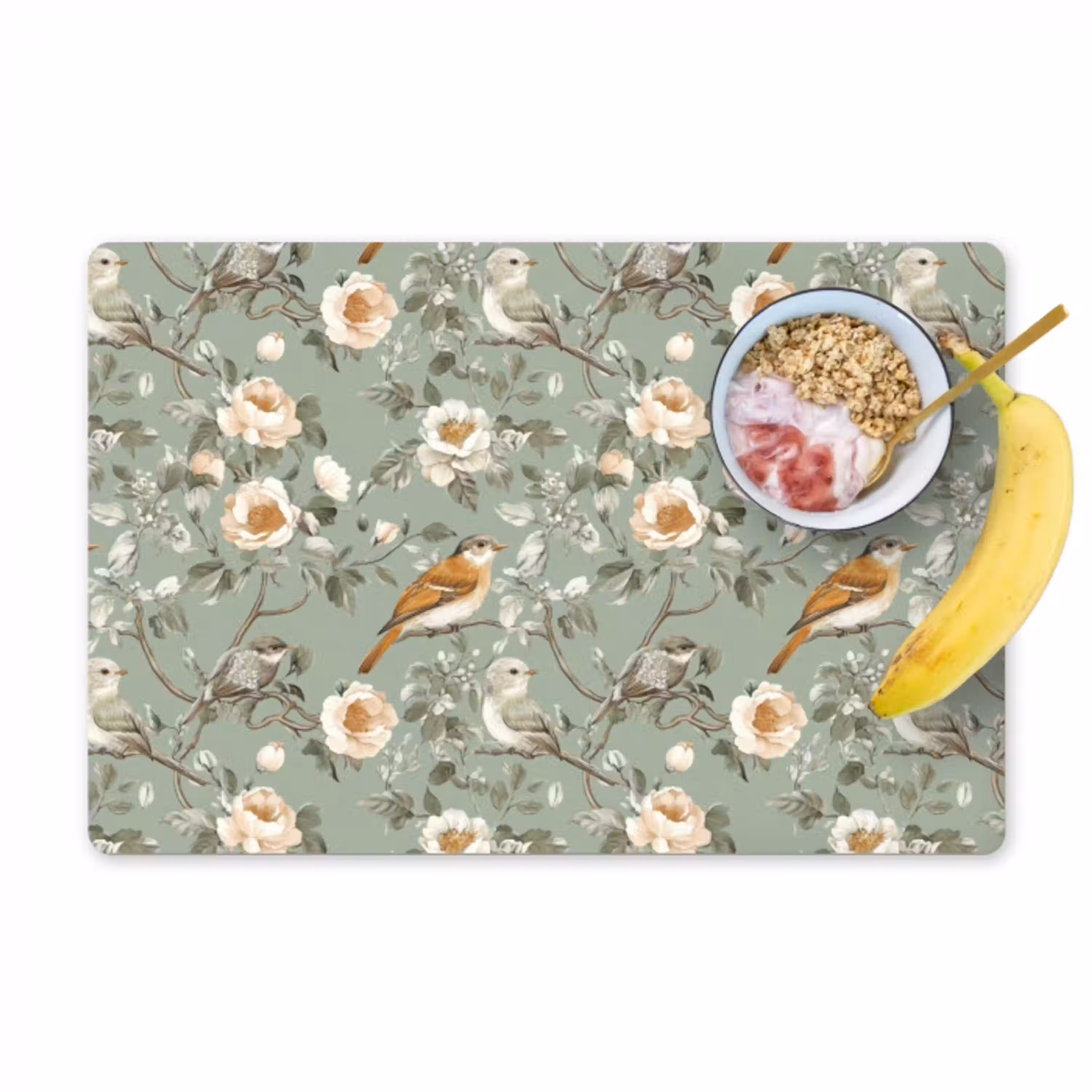 Roze - Vogels - Kleurrijk Placemat vinyl groot 368 -zzzproduct_Kitchenyeah-website