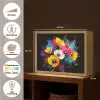 Bloemen - Kleurrijk - Graffiti - Modern - Boeket Light Box met batterij (Wandlamp) middel -USP_websiteoverzichtNL