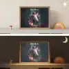 Paard - Natuur - Bloemen - Bos - Dieren Light Box met batterij (Wandlamp kind) middel -sfeer3_kind