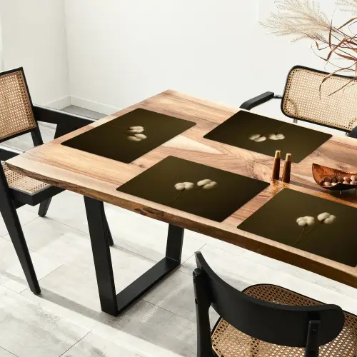 Takken - Katoen - Wit - Bollen Placemat vinyl groot -zzsfeer4_Kitchenyeah-website