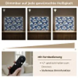 Panda's - Slapen - Blauw Light Box met batterij (Wandlamp) middel 907 -USP_dimbaarDE