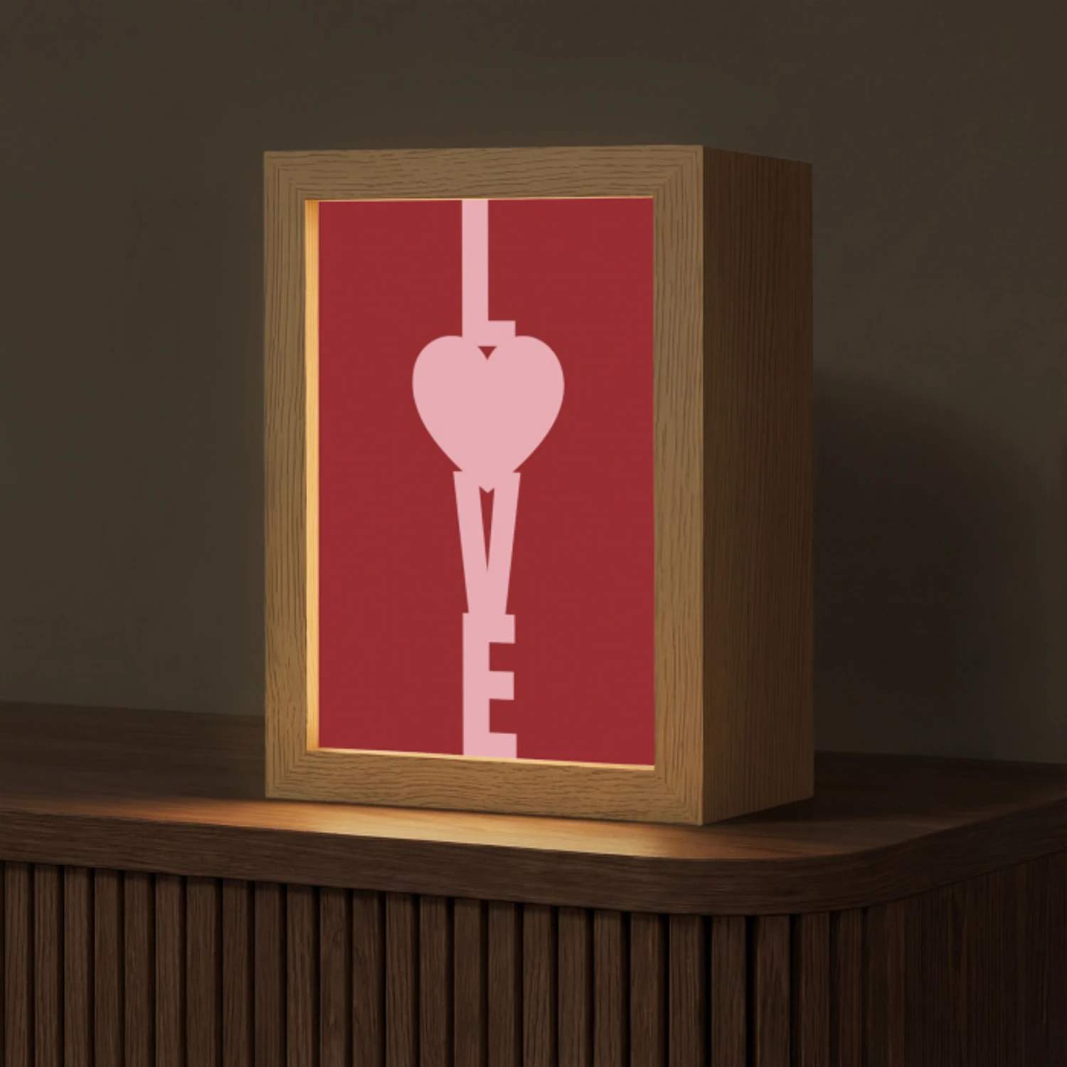 Love - Hart - Rood Light Box met kabel (Tafellamp) klein -z3d_website
