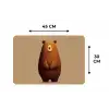 Beer - Minimalistisch - Bruin Placemat vinyl groot -specs