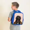 Aap met Loly Kinderrugzak - Blauw middel -sfeer2