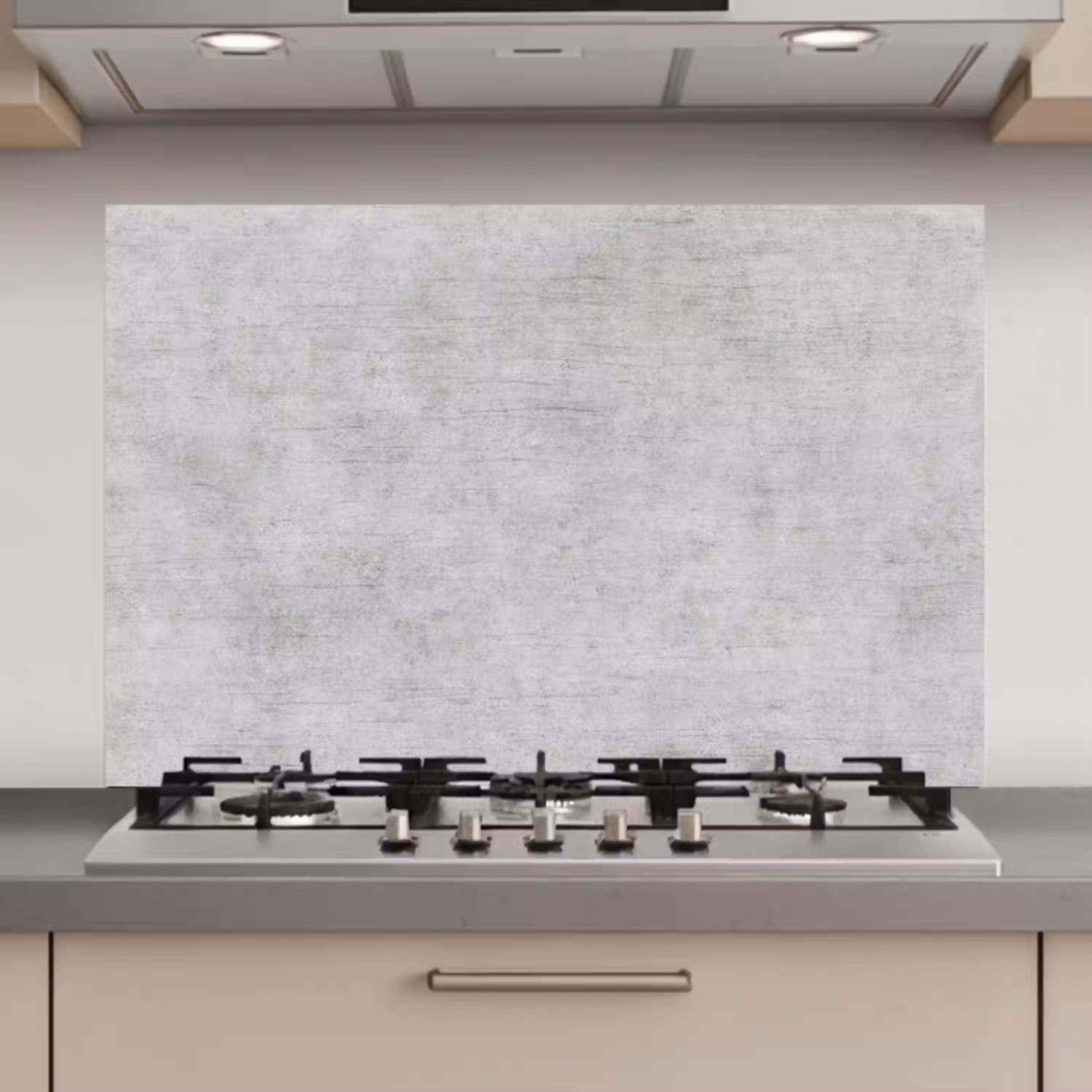 Verweerde Grijze Canvas keuken achterwand spatscherm klein -3d_website