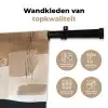 Vlakken - Abstract - Zwart - Strepen Wandkleed katoen klein -sfeer2