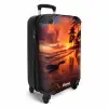 Palmbomen bij zonsondergang NBS - Handbagage koffer - Kinderen Unisex middel -productfoto_3d