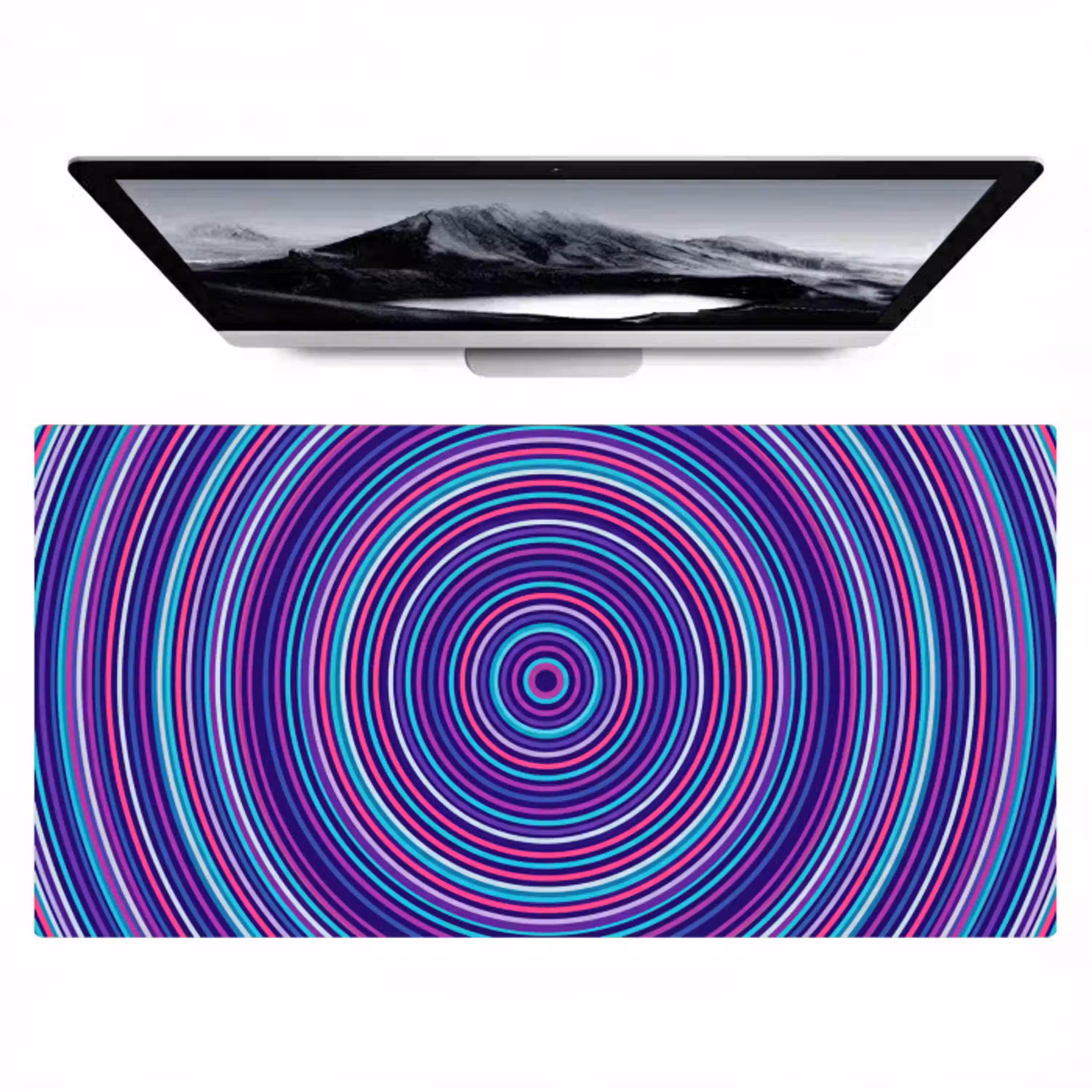 Abstract - Cirkels - Kleurrijk Muismat XXL klein -zzz3d