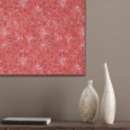 Bloemen - Patroon - Rood PET vilt klein 837 -sfeer6_closeup