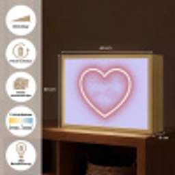 I liked it so it's mine - Neon hart - Paars Light Box met batterij (Wandlamp) middel -USP_websiteoverzichtDE
