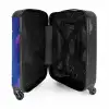 Paars monster in de ruimte NBS - Handbagage koffer - Kinderen Unisex middel -binnenkant