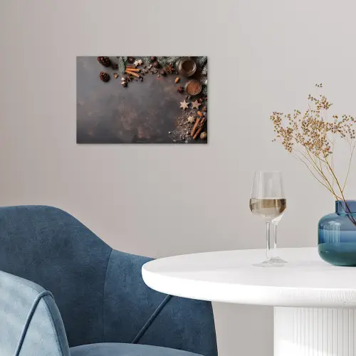 Winter - Kerst - Specerijen - Beton poster papier klein -sfeer3