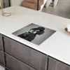 Hond - Krullen - Zonnebril - Wijn Inductie beschermer vinyl 3mm middel -sfeer8