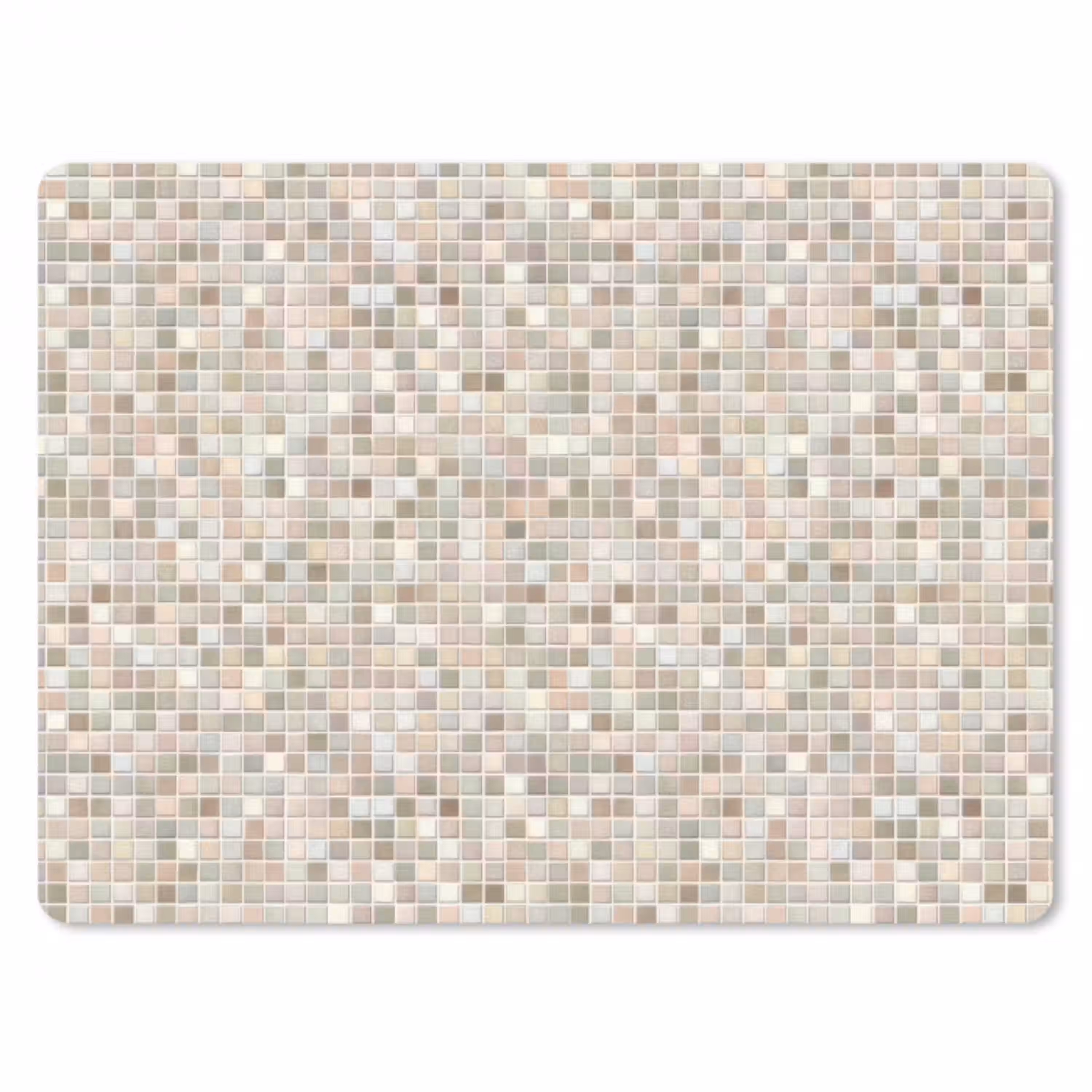 Mozaïek - Patroon- Taupe muismat rubber klein 262 -3d